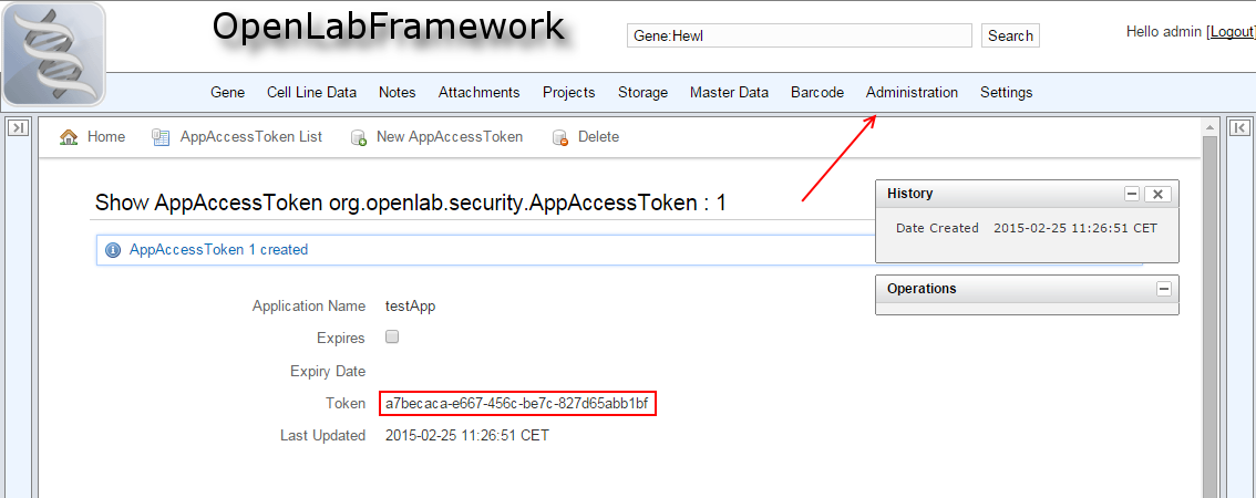 AppAccessTokens in OLF